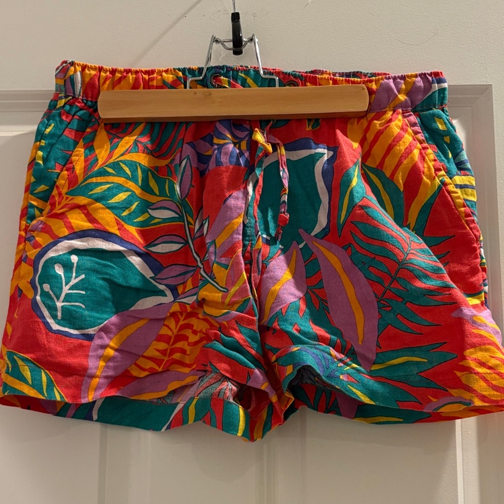 C&C California Tropical Leaf Print Shorts